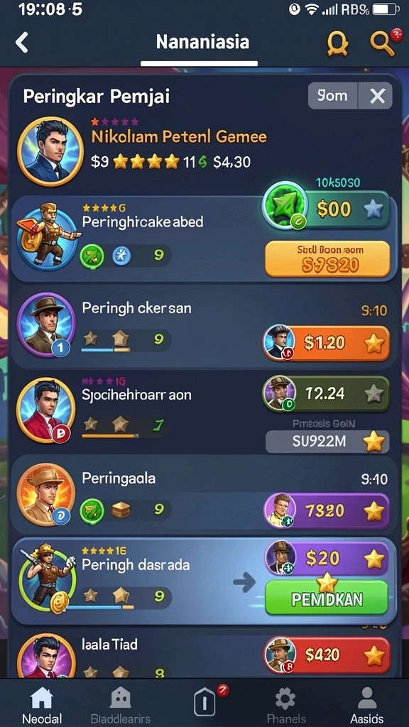 Tampilan permainan slot yang berwarna-warni dan menarik.