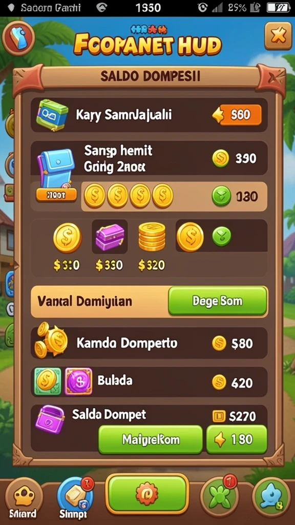 Tampilan antarmuka yang menarik dan user-friendly.