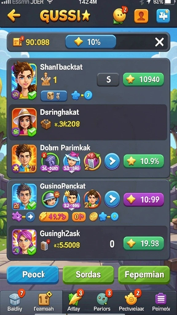 Tangkapan layar menampilkan grafis menarik dari gameplay AFAF.