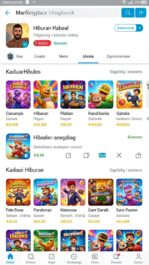 Beragam karakter menarik untuk dipilih.