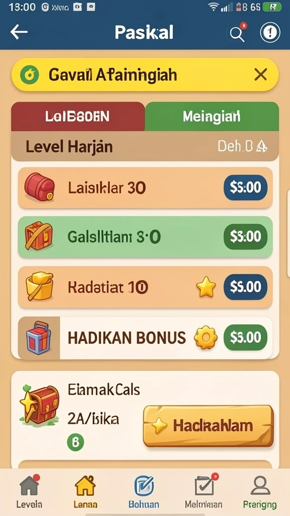 Berbagai pilihan permainan yang menantang dan seru.