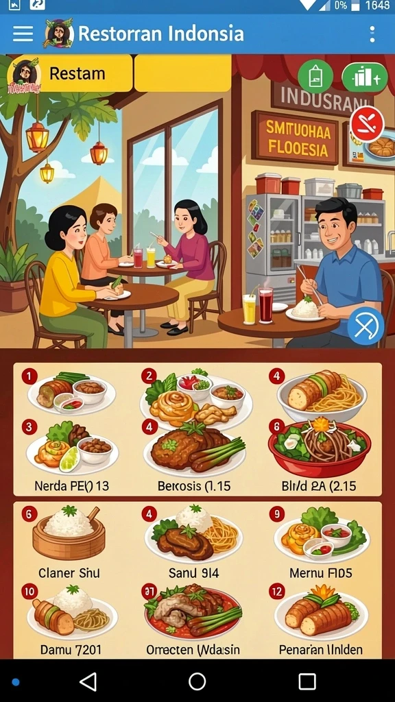 Ilustrasi karakter utama siap menghadapi tantangan.