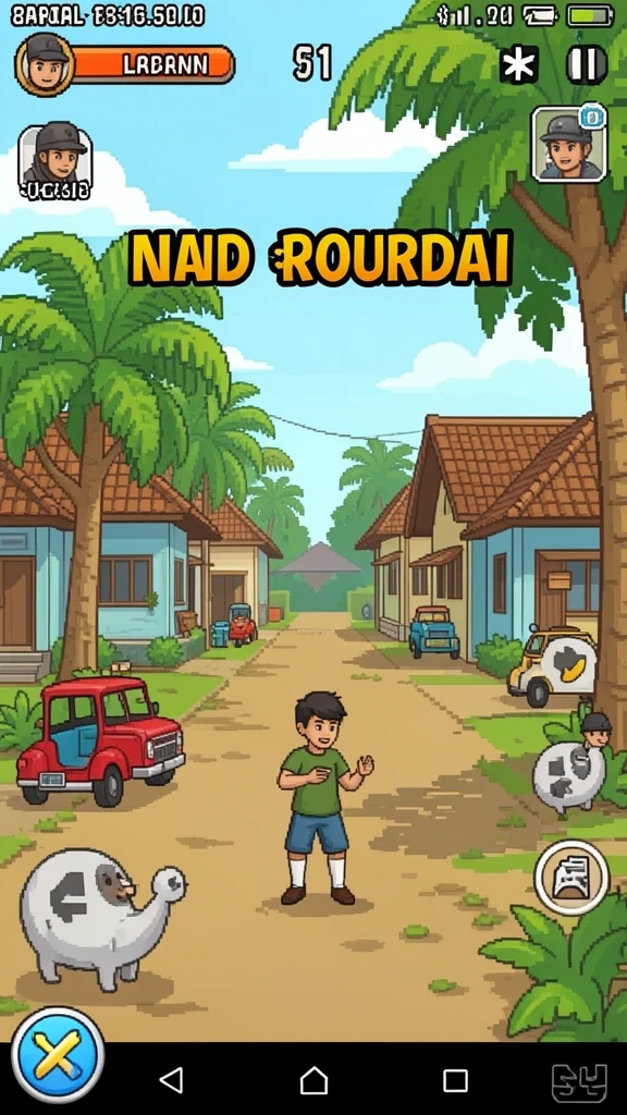 Tampilan utama game dengan grafis memukau.