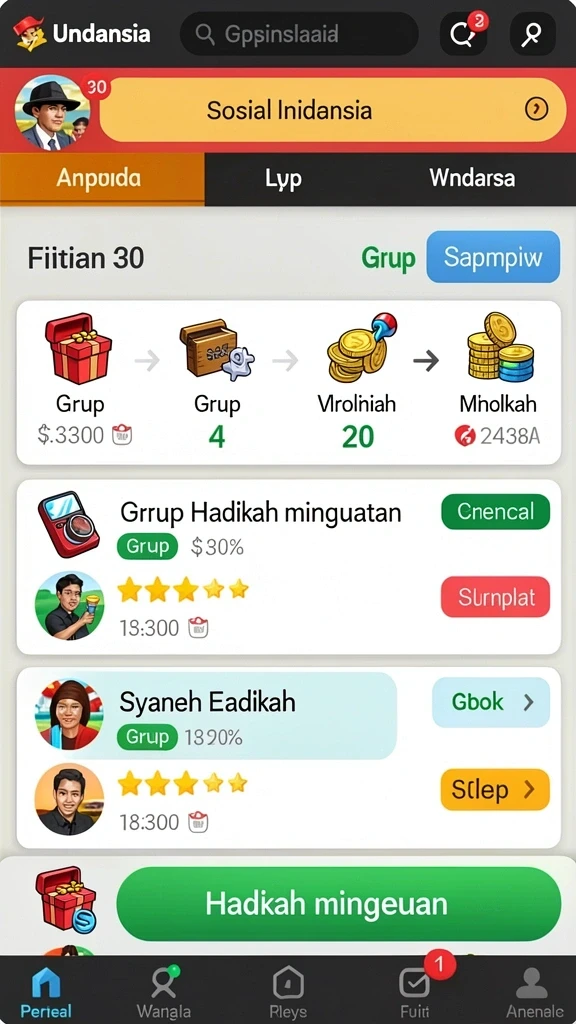 Tampilan antarmuka pengguna yang menarik dan intuitif.