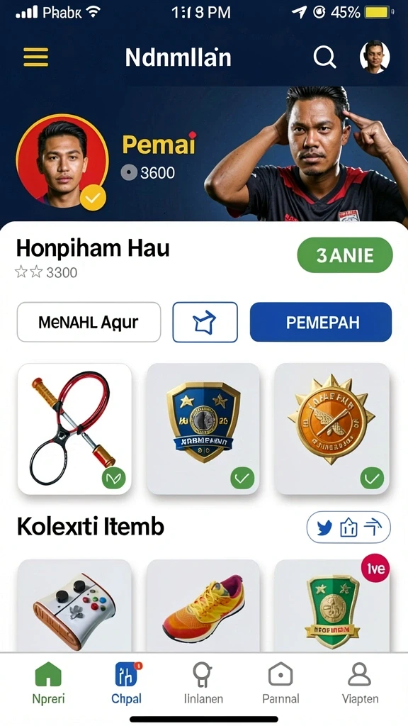 Tampilan antarmuka yang modern dan menarik.