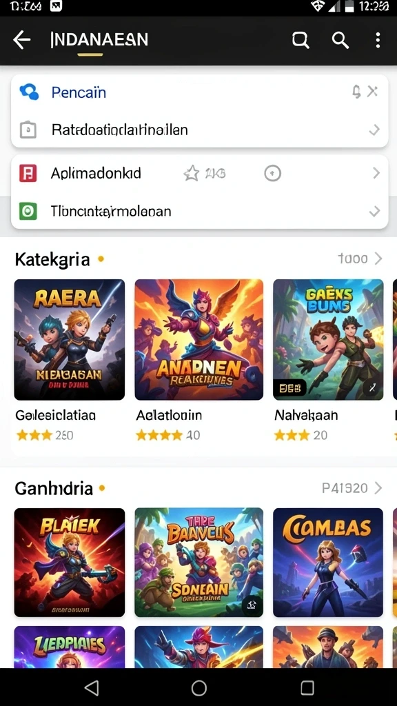 Grafis yang menawan dan penuh warna.
