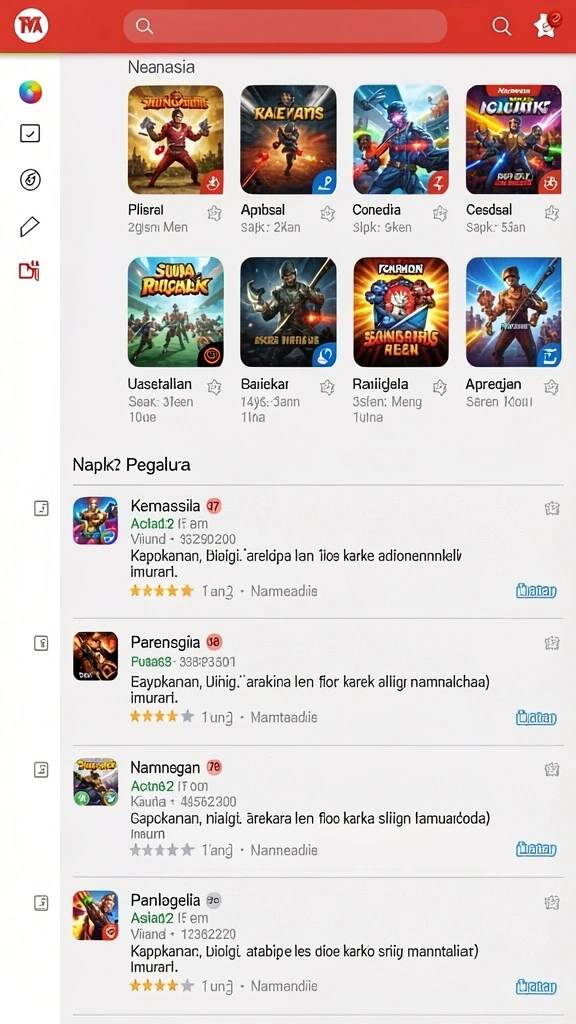 Screenshot tampilan antarmuka pengguna yang modern dan menarik.
