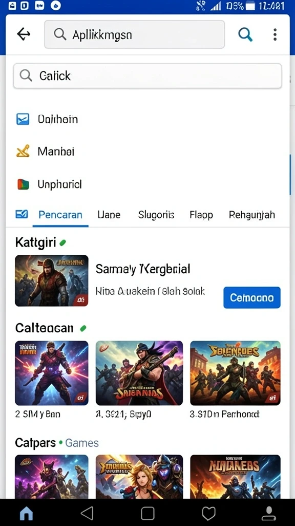 Screenshot menunjukkan karakter utama dalam aksi.