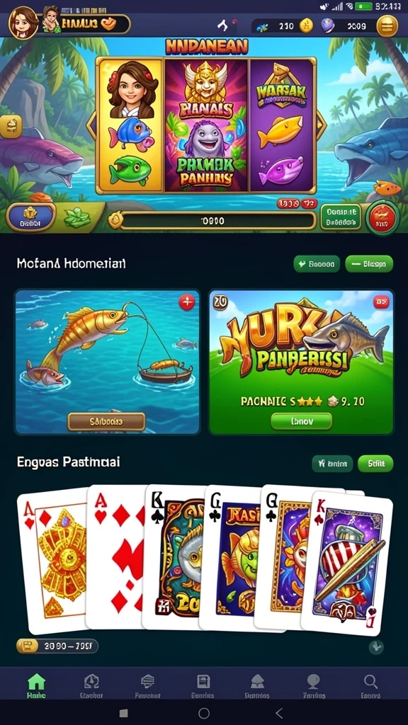 Beragam pilihan permainan slot dengan tema yang seru.