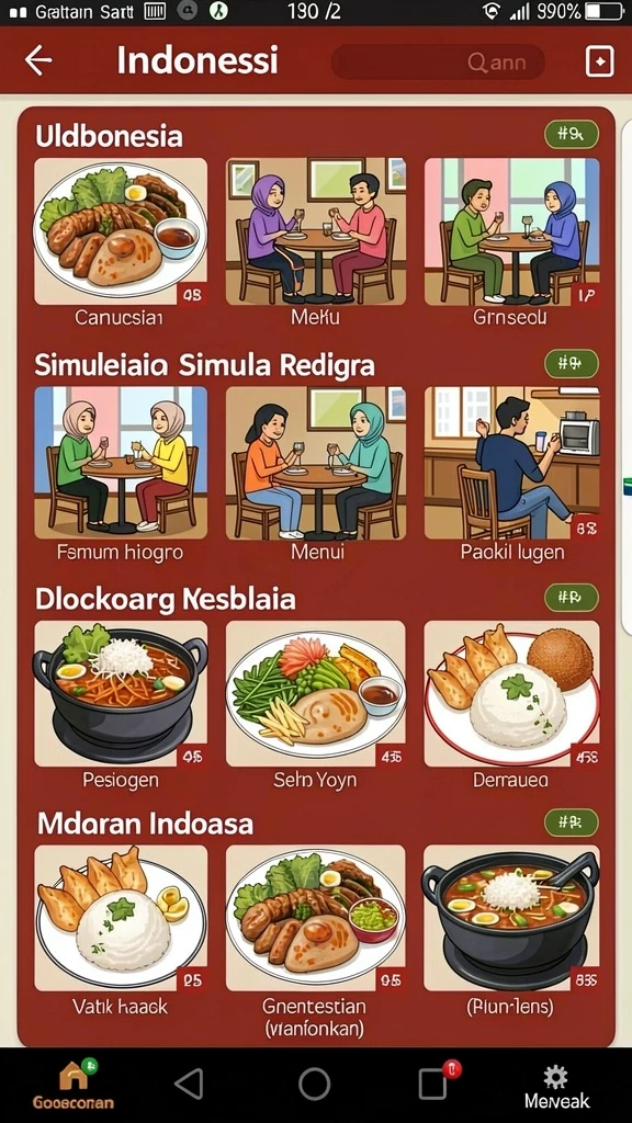 Tampilan antarmuka pengguna yang menarik.