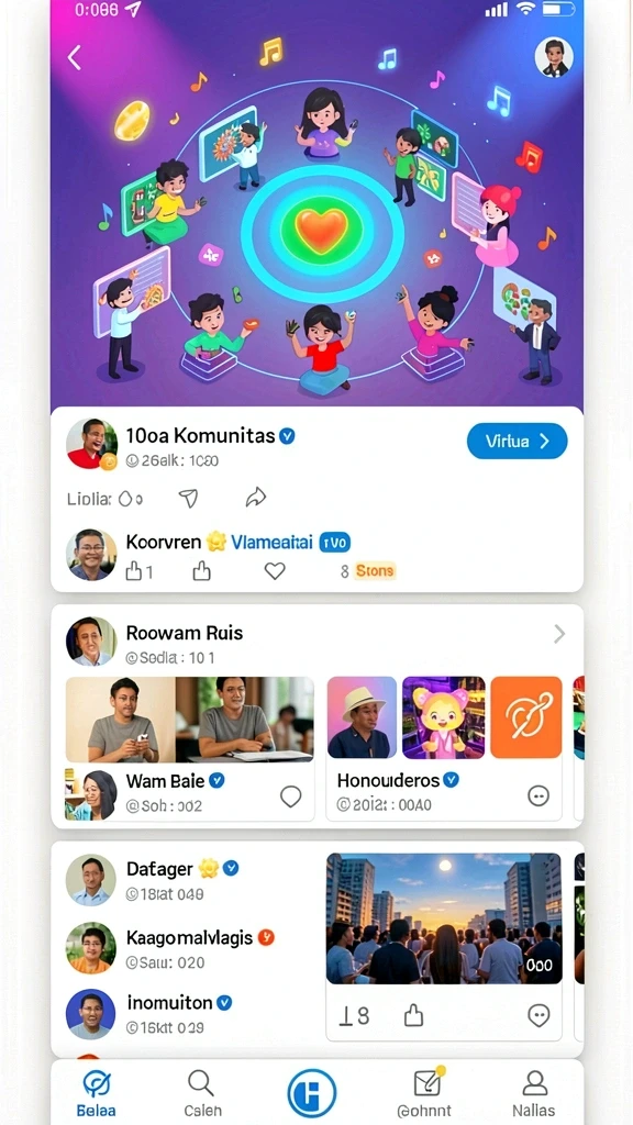 Tampilan awal yang menarik dan mudah dinavigasi.