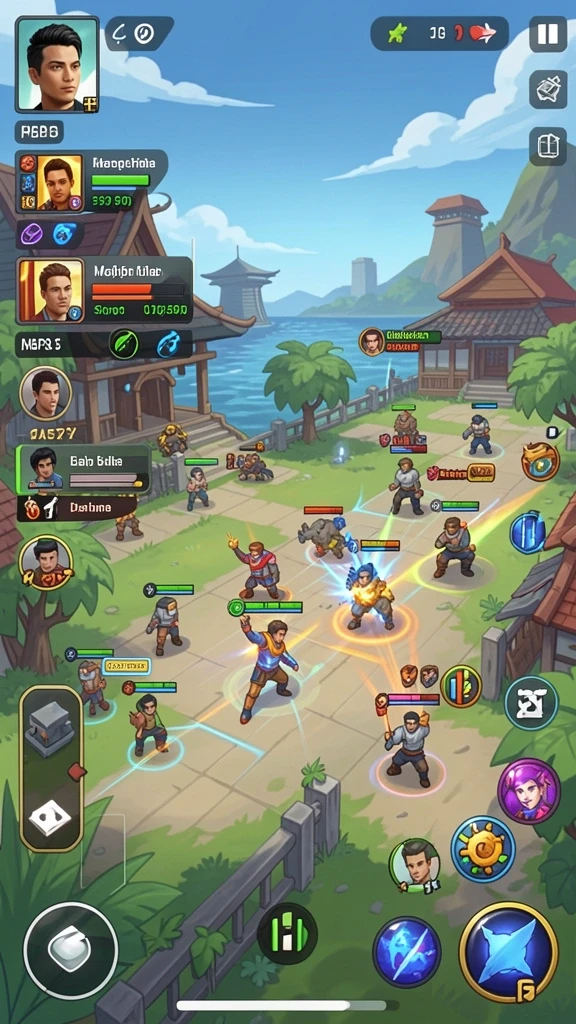 Menunjukkan grafis detail yang memukau dalam game.