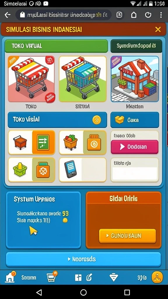 Tampilan awal game yang menarik.