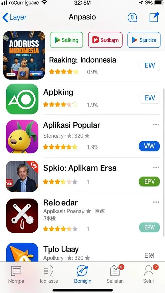 Tampilan karakter utama yang menarik perhatian.