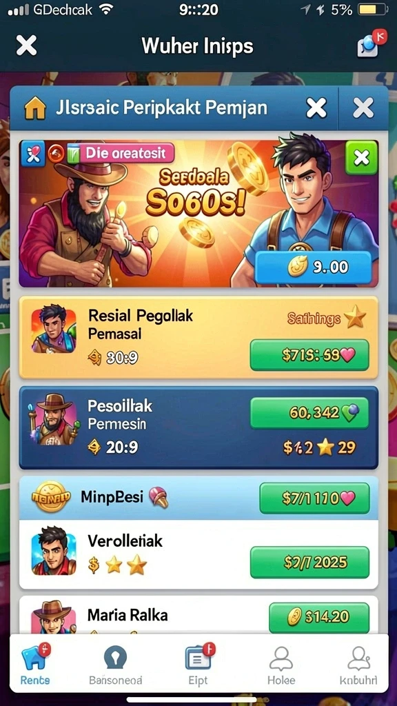 Tampilan antarmuka pengguna yang intuitif.